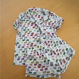 Roller rabbit rainbow whale pajamas